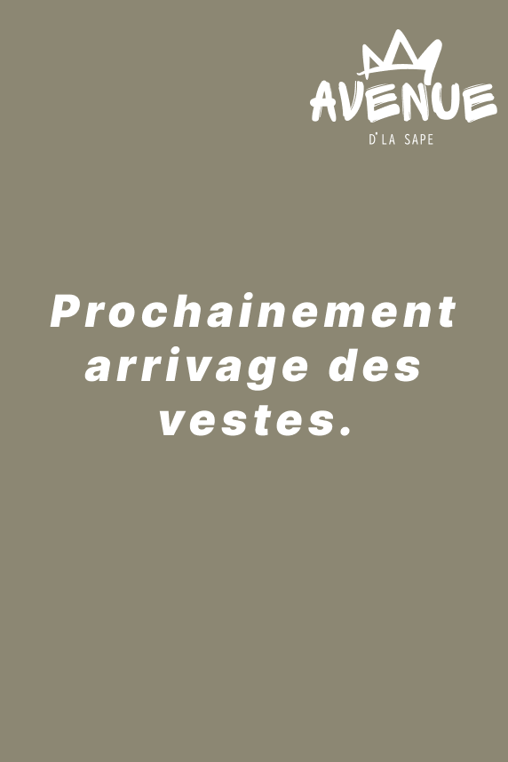 Prochainement arrivage vestes